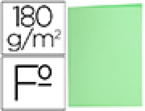Classificadores liderpapel folio verde pastel 180g/m2 , Liderpapel , 10433 , 8423473898141